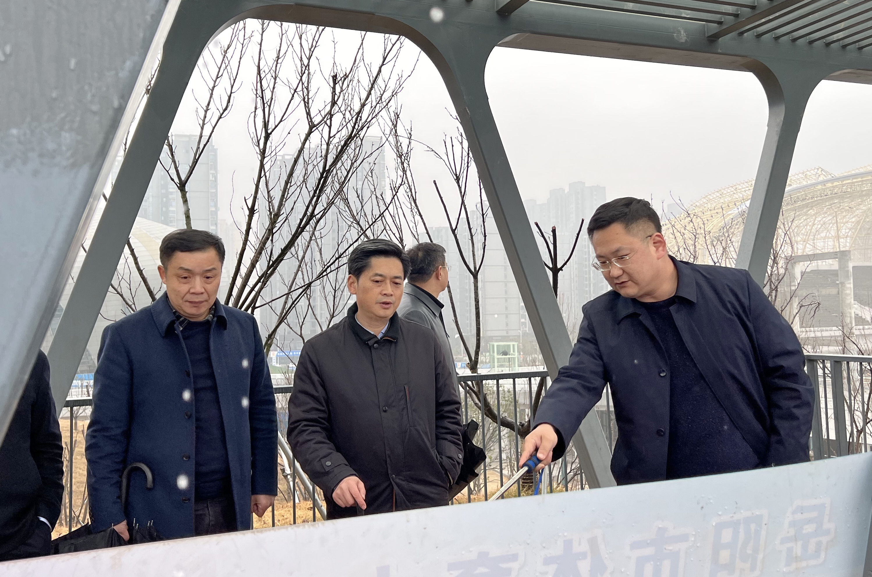 1月24日下午，趙岳平率隊(duì)調(diào)研省運(yùn)會(huì)場(chǎng)館建設(shè)工作.jpg